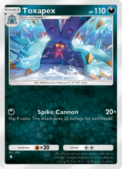 Toxapex - pokemon TCG Card