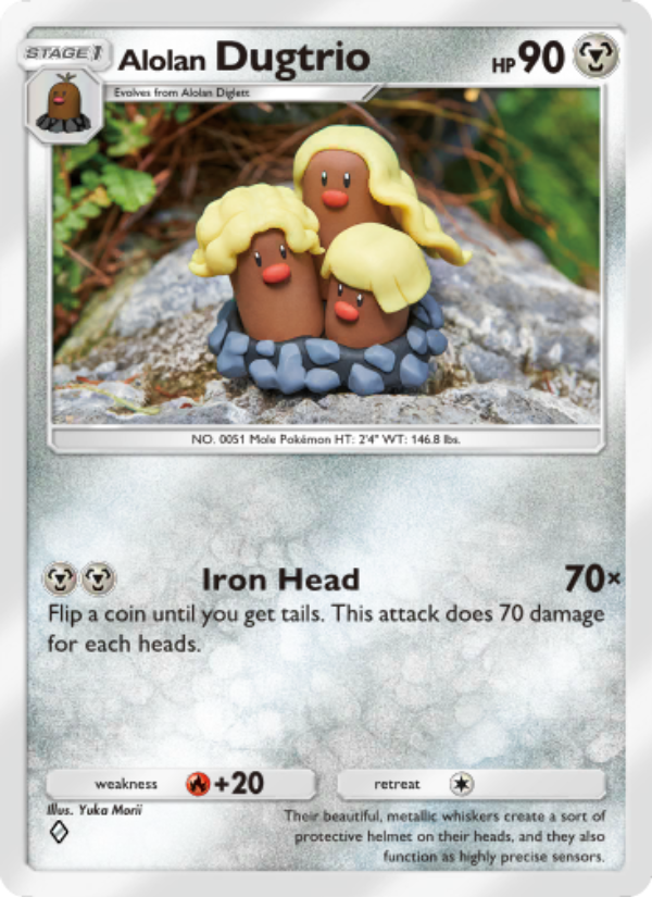 Alolan Dugtrio - Pokémon TCG Card
