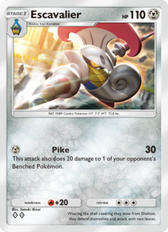 Escavalier - pokemon TCG Card