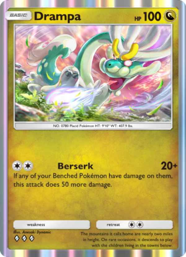 Drampa - Pokémon TCG Card