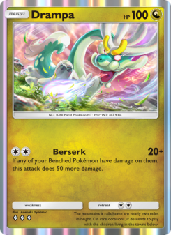 Drampa - pokemon TCG Card