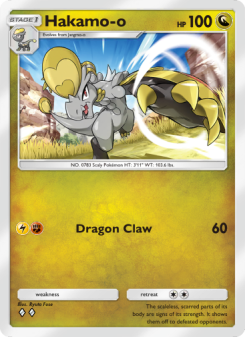 Hakamo-o - pokemon TCG Card
