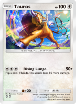Tauros - pokemon TCG Card