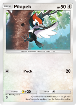 Pikipek - pokemon TCG Card