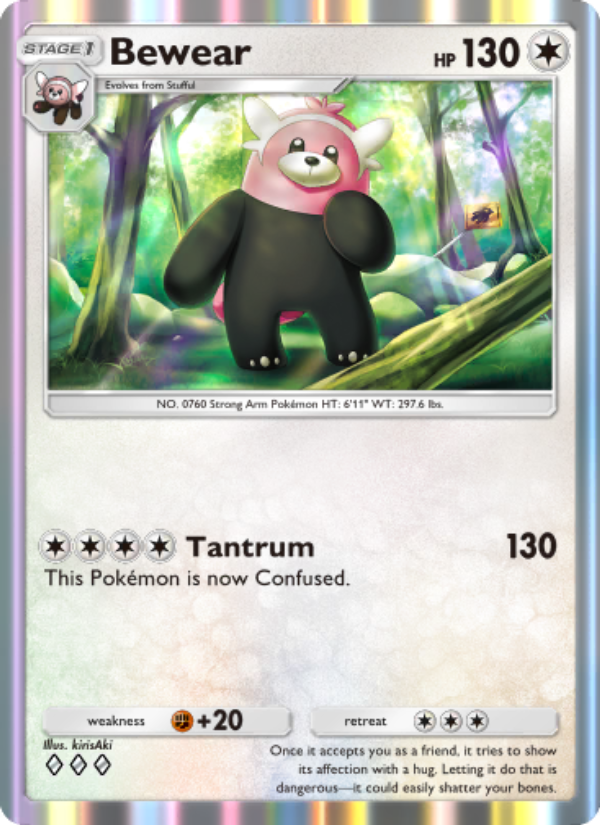 Bewear - Pokémon TCG Card