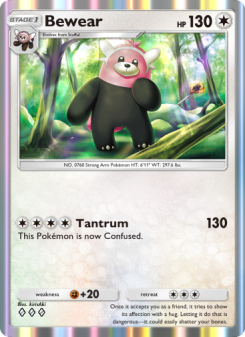 Bewear - pokemon TCG Card