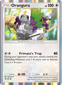 Oranguru - pokemon TCG Card