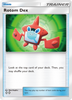 Rotom Dex - pokemon TCG Card