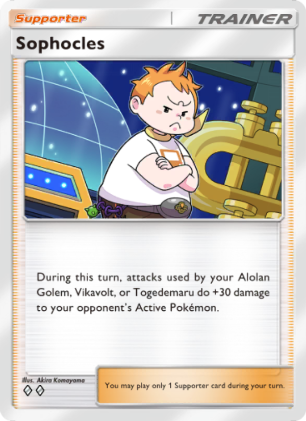 Sophocles - Pokémon TCG Card