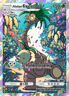 Alolan Exeggutor - pokemon TCG Card