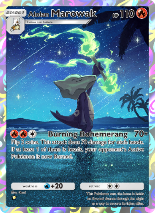 Alolan Marowak - Pokémon TCG Card