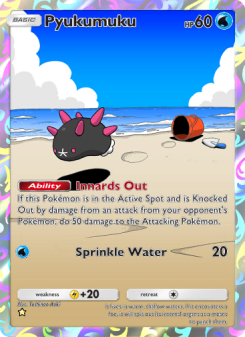 Pyukumuku - pokemon TCG Card