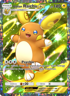 Alolan Raichu ex - pokemon TCG Card