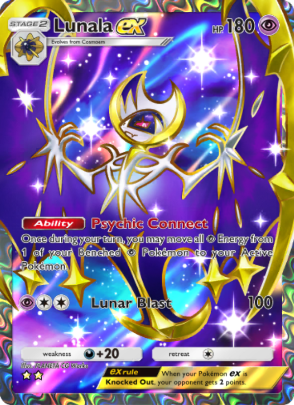 Lunala ex - Pokémon TCG Card