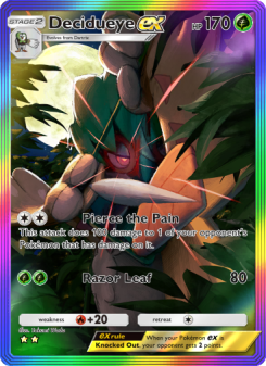 Decidueye ex - pokemon TCG Card