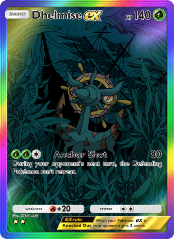 Dhelmise ex - Pokémon TCG Card
