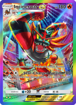 Incineroar ex - pokemon TCG Card