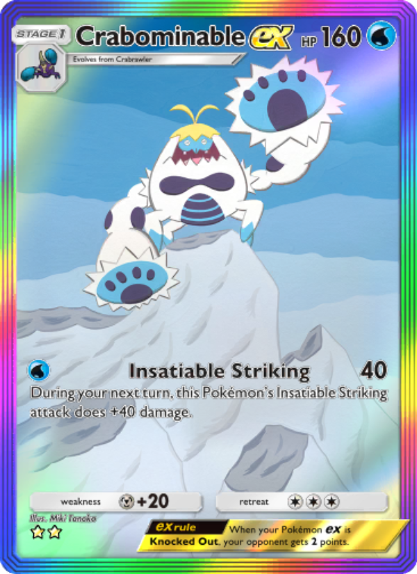 Crabominable ex - Pokémon TCG Card