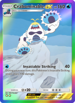 Crabominable ex - pokemon TCG Card