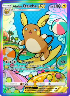 Alolan Raichu ex - pokemon TCG Card