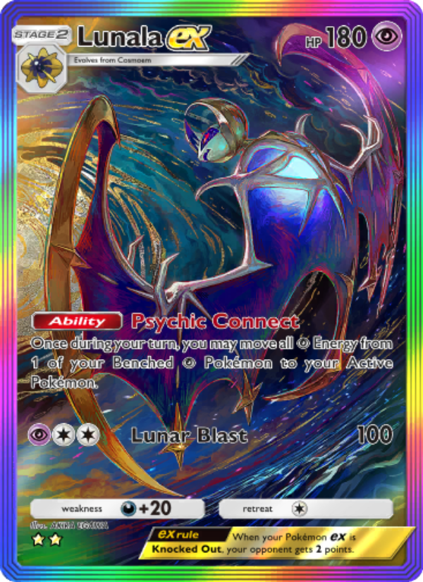 Lunala ex - Pokémon TCG Card