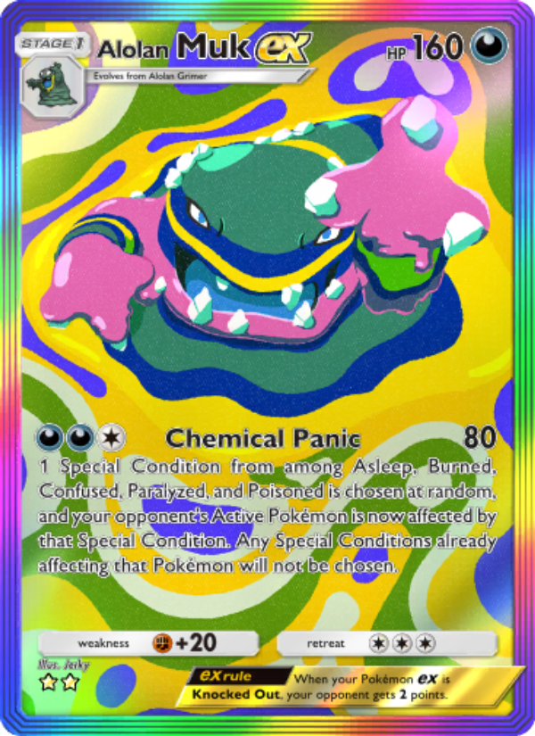Alolan Muk ex - Pokémon TCG Card