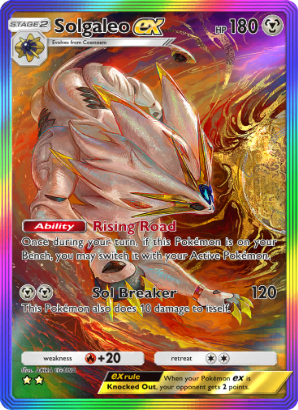 Solgaleo ex - Pokémon TCG Card