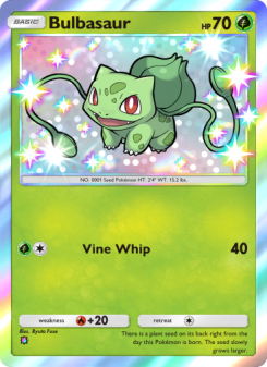 Bulbasaur - pokemon TCG Card