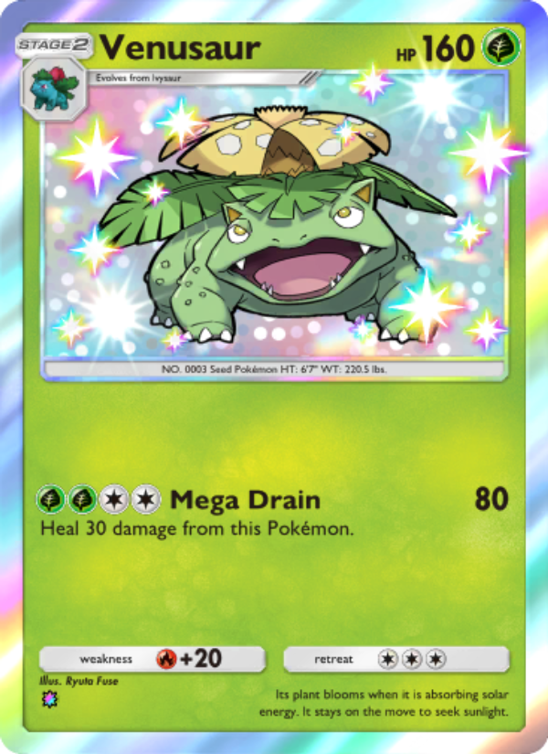Venusaur - Pokémon TCG Card