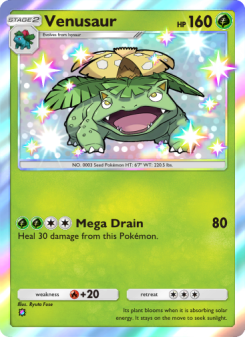 Venusaur - pokemon TCG Card