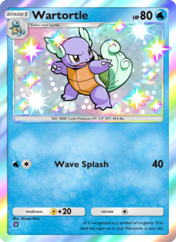 Wartortle - Pokémon TCG Card