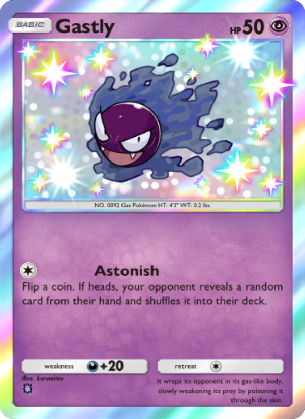 Gastly - Pokémon TCG Card