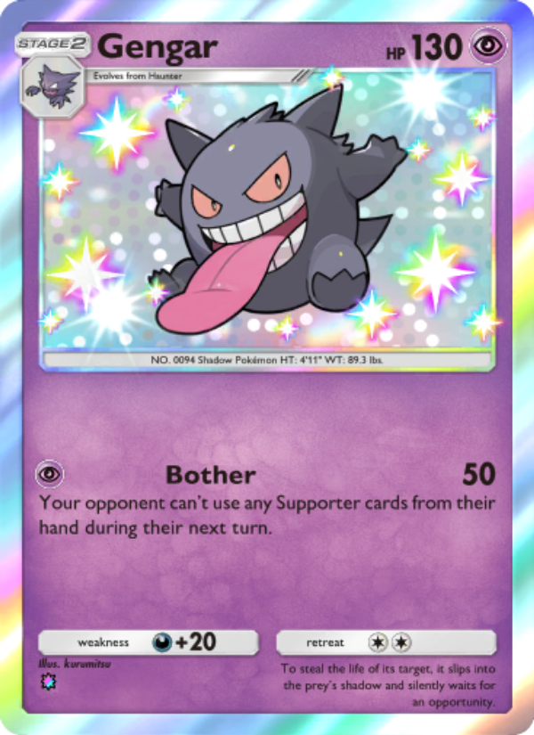 Gengar - Pokémon TCG Card