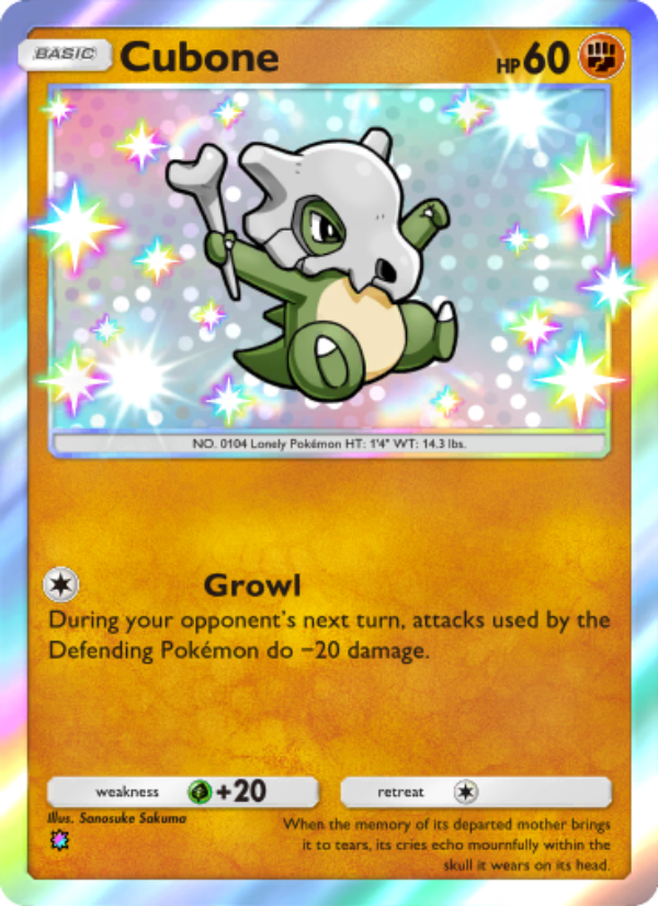 Cubone - Pokémon TCG Card