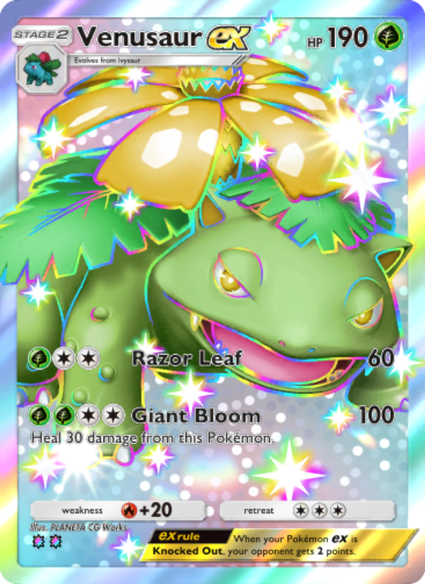 Venusaur ex - Pokémon TCG Card
