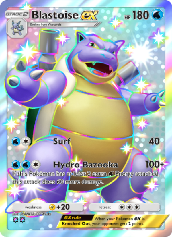Blastoise ex - Pokémon TCG Card