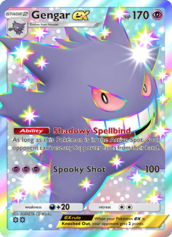 Gengar ex - Pokémon TCG Card