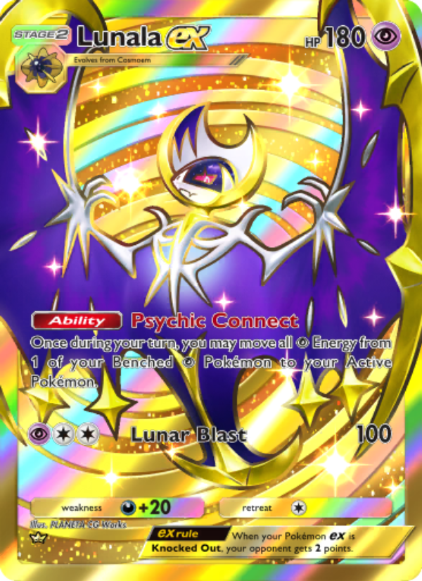 Lunala ex - Pokémon TCG Card