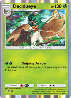 Decidueye - pokemon TCG Card