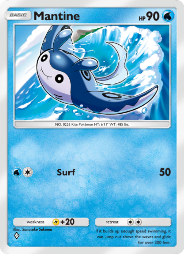 Mantine - Pokémon TCG Card