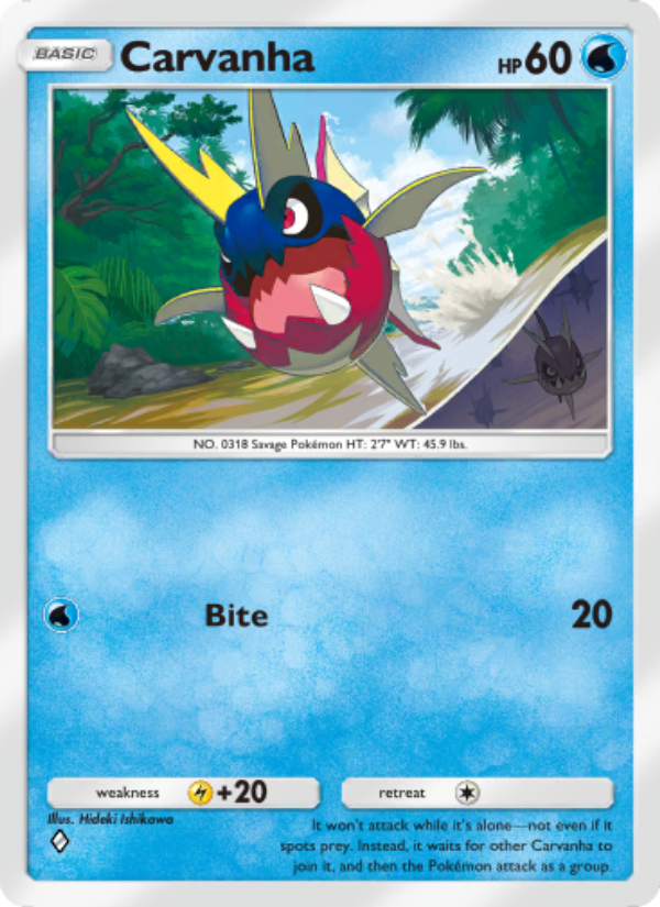 Carvanha - Pokémon TCG Card