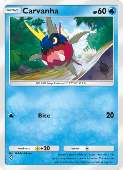 Carvanha - pokemon TCG Card