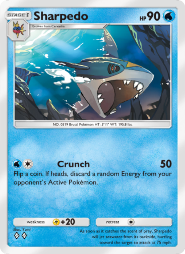 Sharpedo - Pokémon TCG Card