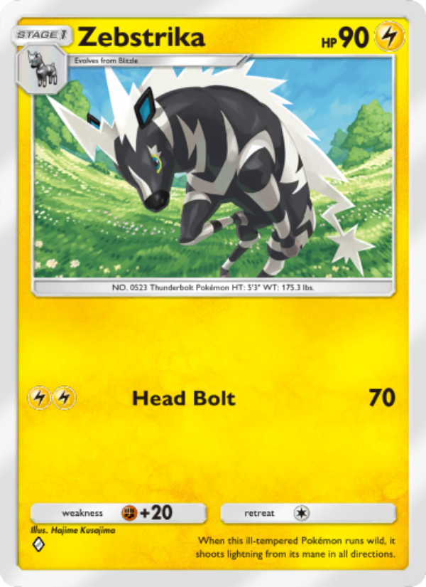 Zebstrika - Pokémon TCG Card