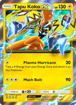 Tapu Koko ex - pokemon TCG Card