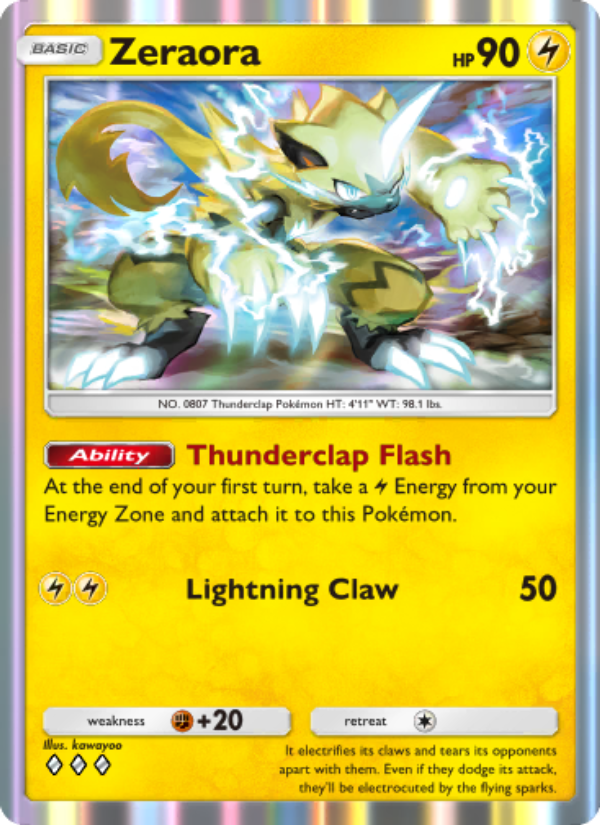 Zeraora - Pokémon TCG Card