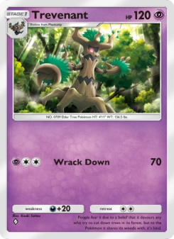Trevenant - pokemon TCG Card