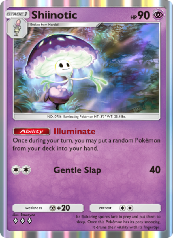 Shiinotic - Pokémon TCG Card