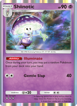 Shiinotic - pokemon TCG Card
