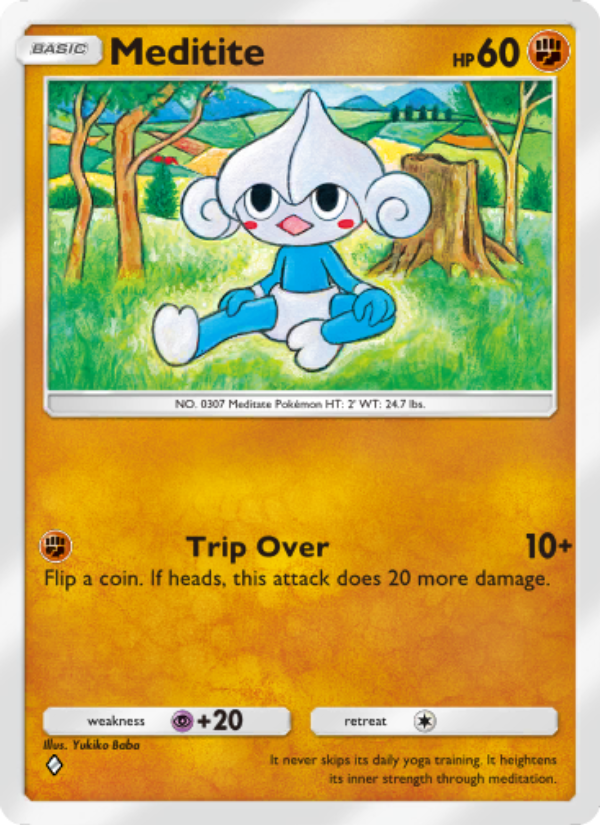 Meditite - Pokémon TCG Card